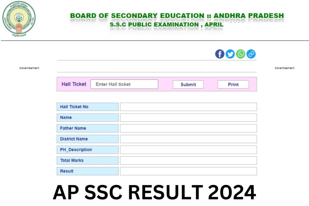 AP SSC Result 2024 Date, BSEAP 10th Class Marksheet