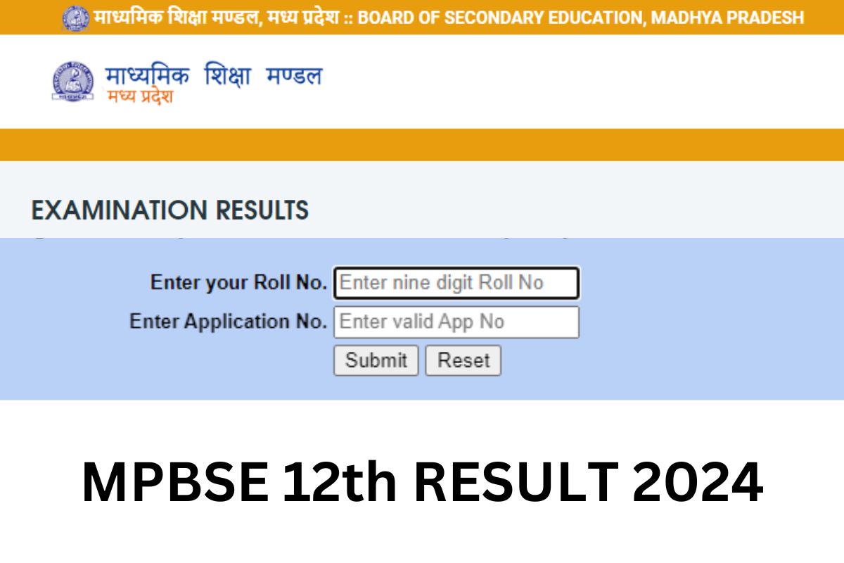 MP Board 12th Result 2024 MPBSE Class 12 Arts, Science, Commerce