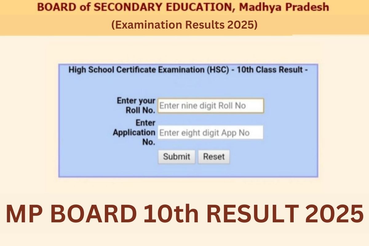 MP Board 10th Result 2025 Mpbse.nic.in HS Marksheet & Results Date